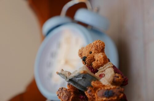 Selective Focus Photography of Bears Reading Book Figurine