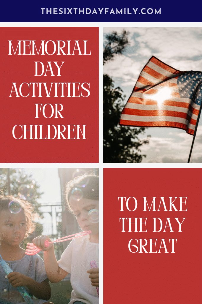 Memerial Day activities for kids pin